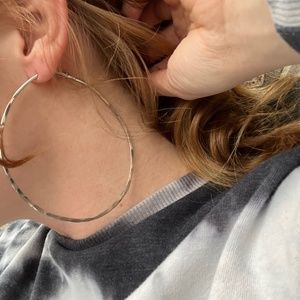 Hand made  hoop earrings